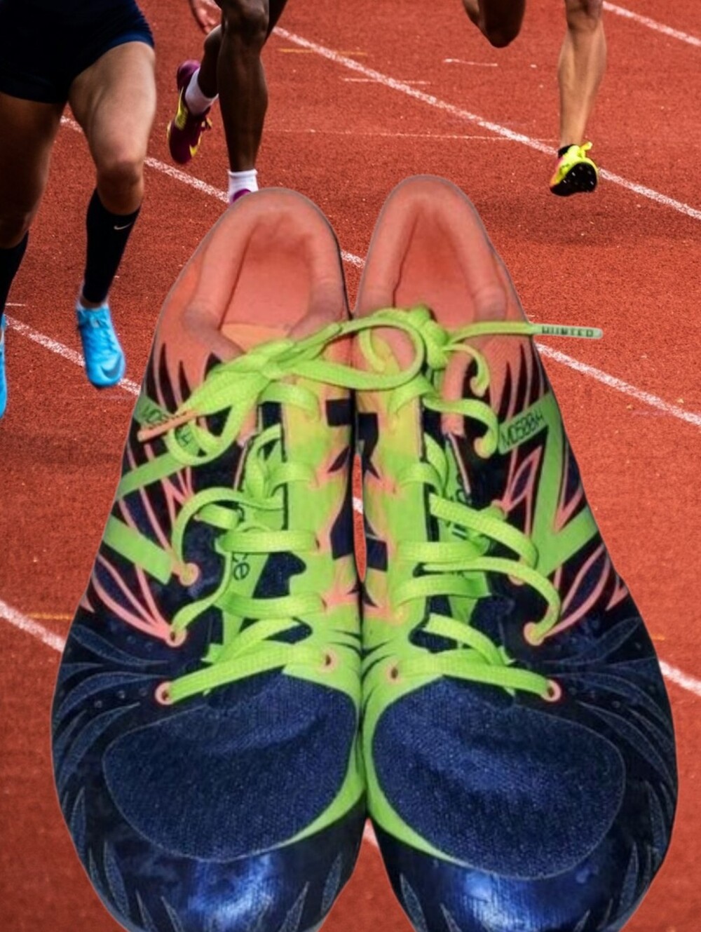 New Balance Women's size 7.5 7-1/2 MD500v4 Silent Hunter Track Field Spi…